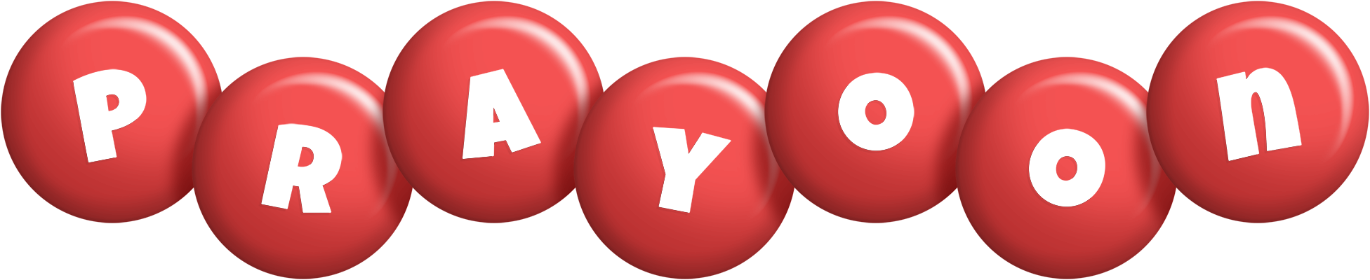 Prayoon candy-red logo