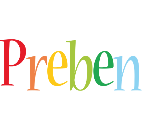 Preben birthday logo