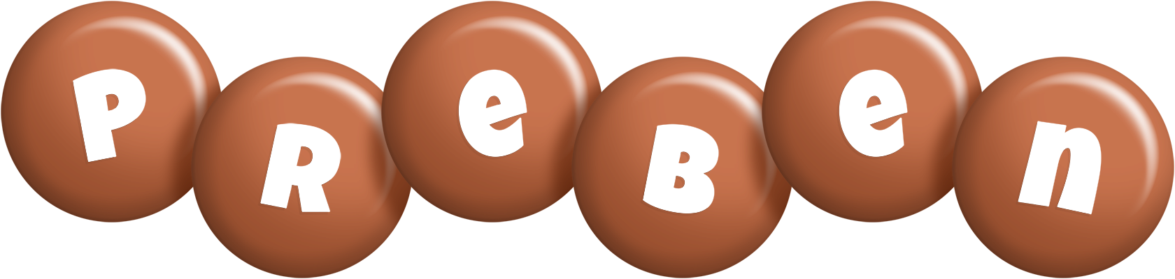 Preben candy-brown logo