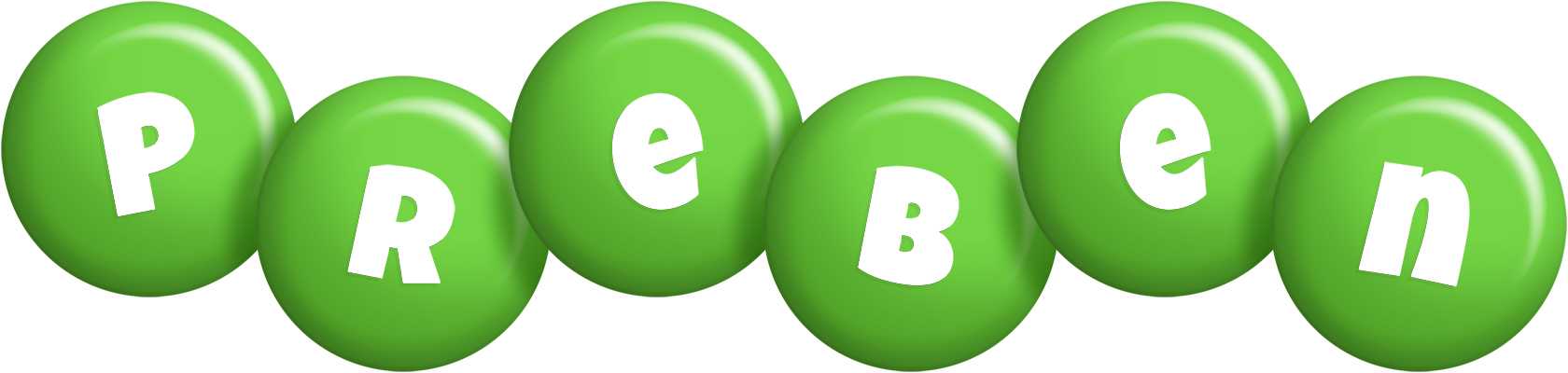 Preben candy-green logo