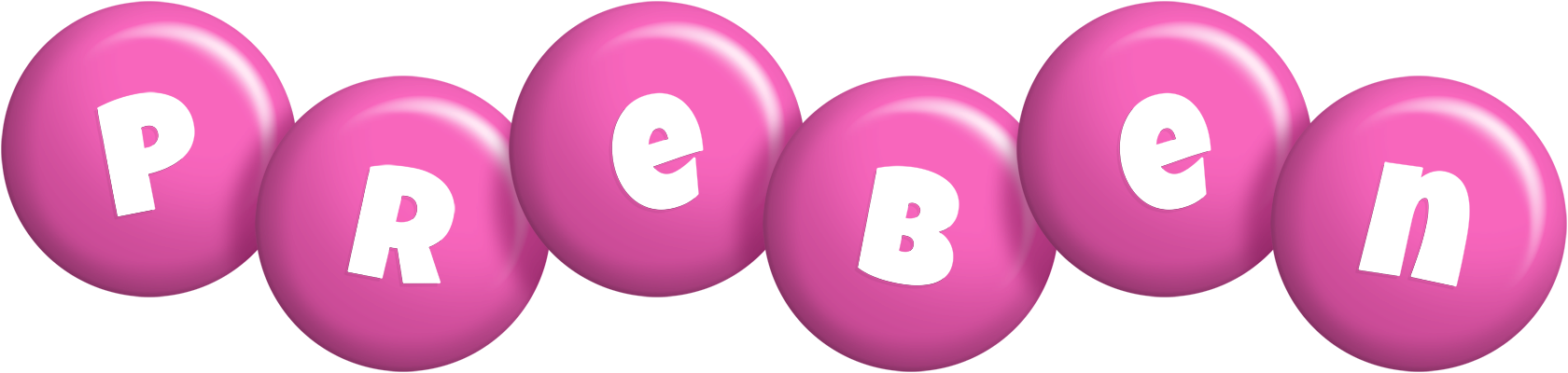 Preben candy-pink logo