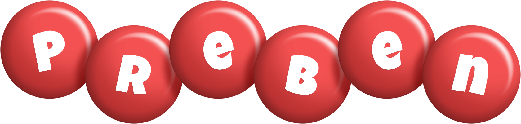 Preben candy-red logo
