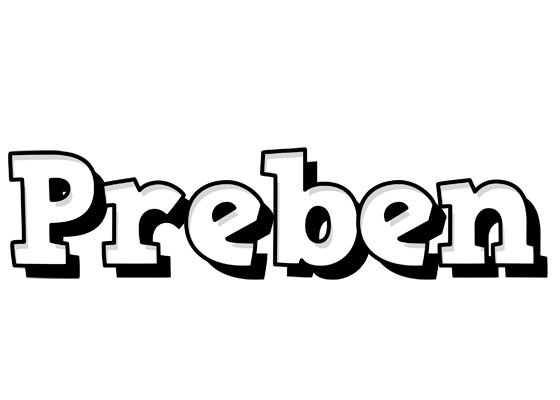 Preben snowing logo