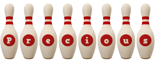 Precious bowling-pin logo