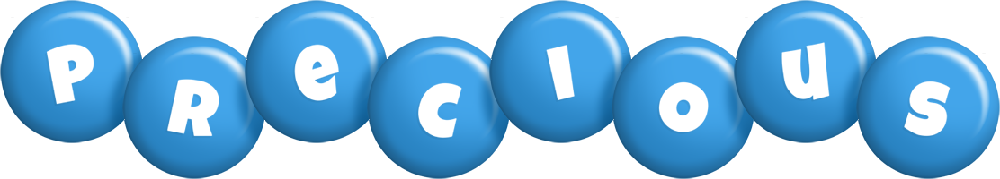 Precious candy-blue logo