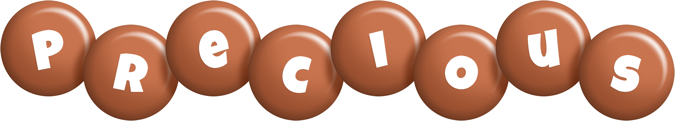 Precious candy-brown logo