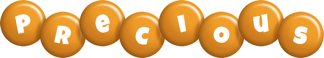 Precious candy-orange logo