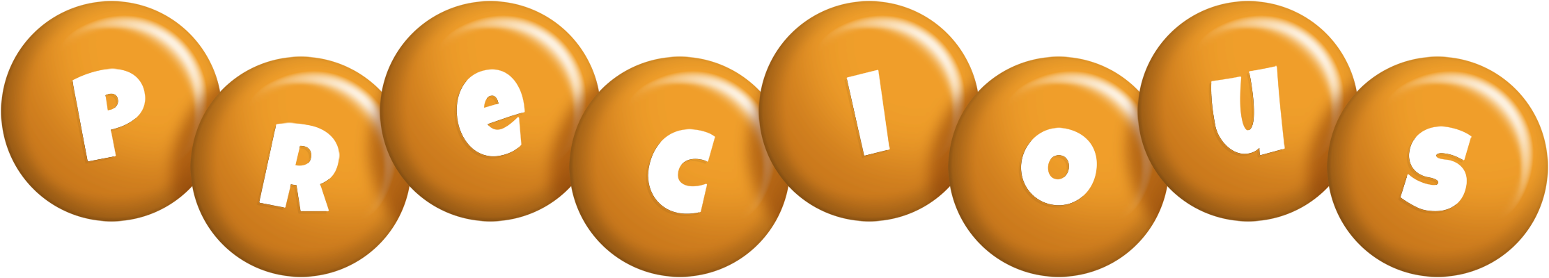 Precious candy-orange logo