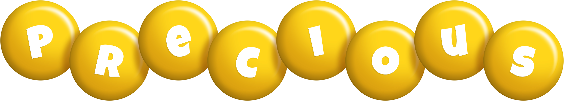 Precious candy-yellow logo