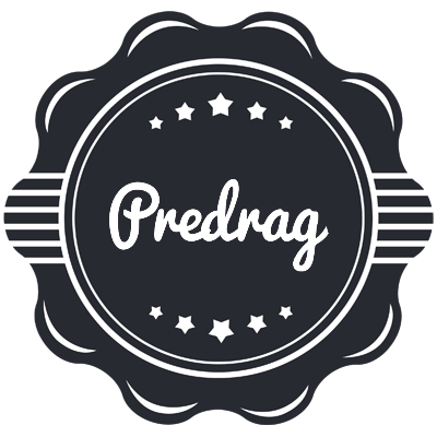 Predrag badge logo