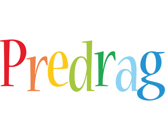 Predrag birthday logo