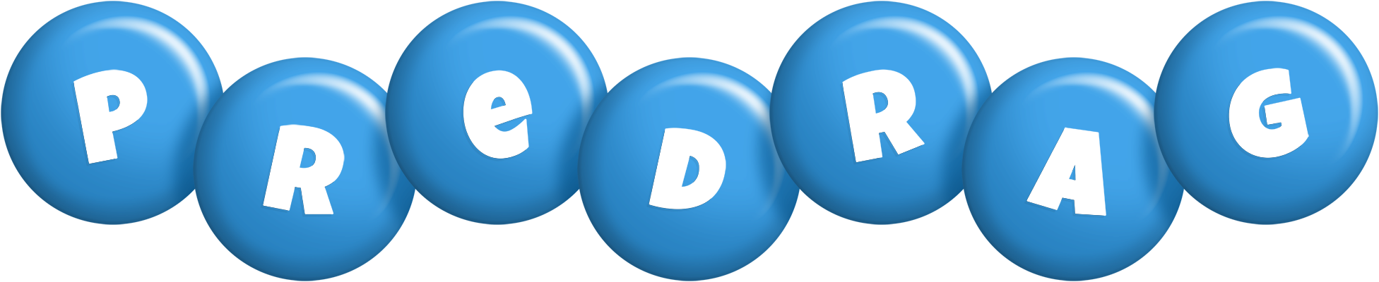Predrag candy-blue logo