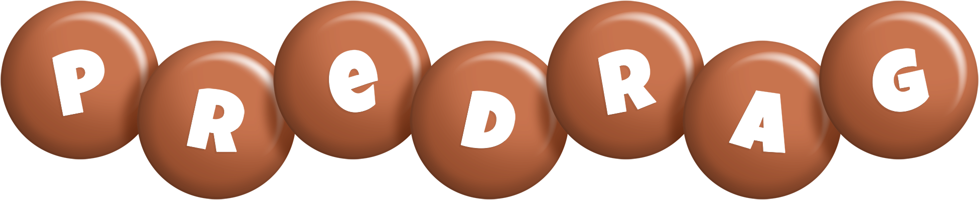 Predrag candy-brown logo