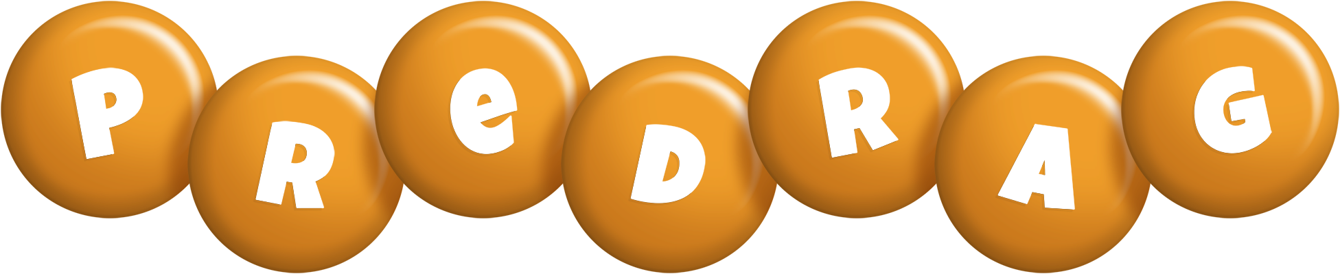 Predrag candy-orange logo