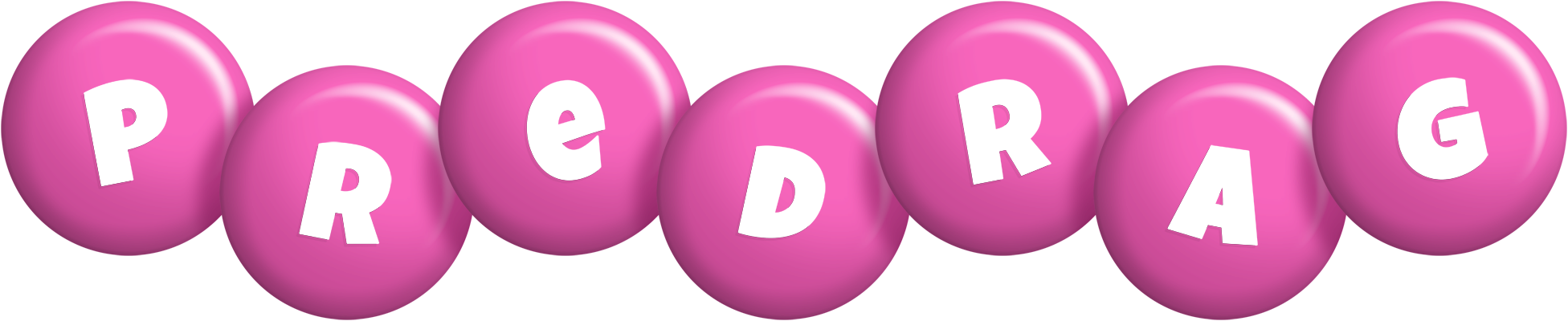Predrag candy-pink logo