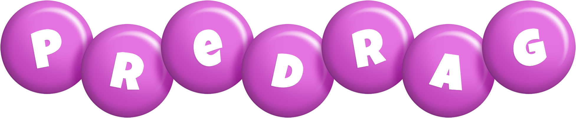 Predrag candy-purple logo