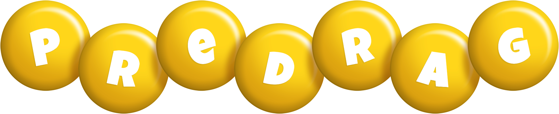 Predrag candy-yellow logo