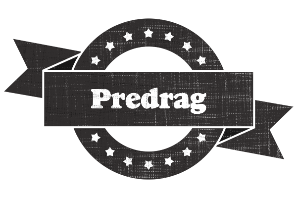 Predrag grunge logo