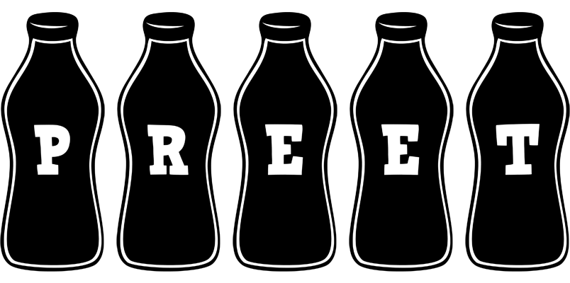 Preet bottle logo