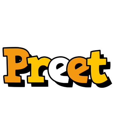 Preet cartoon logo