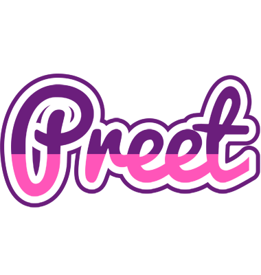 Preet cheerful logo