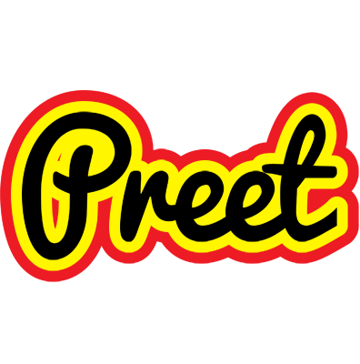 Preet flaming logo