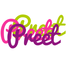 Preet flowers logo
