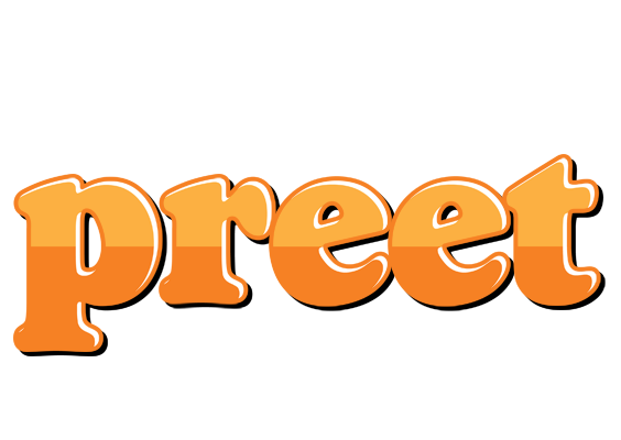 Preet orange logo