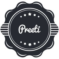 Preeti badge logo
