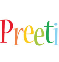 Preeti birthday logo