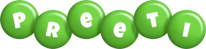 Preeti candy-green logo