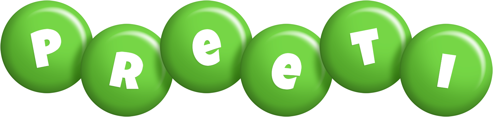 Preeti candy-green logo