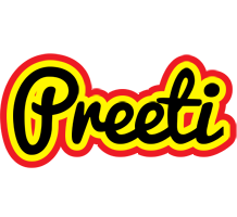 Preeti flaming logo