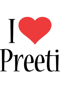 Preeti i-love logo
