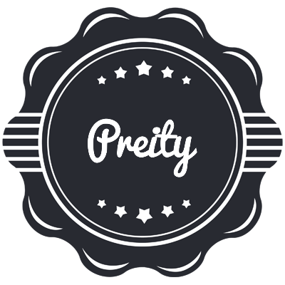 Preity badge logo