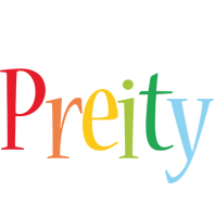 Preity birthday logo