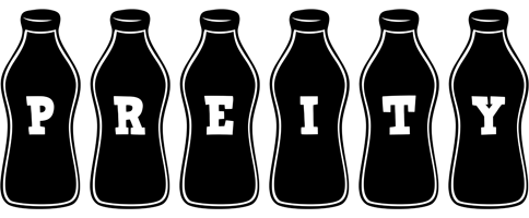 Preity bottle logo