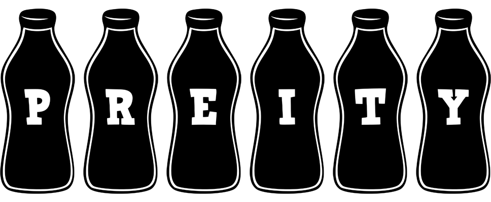 Preity bottle logo