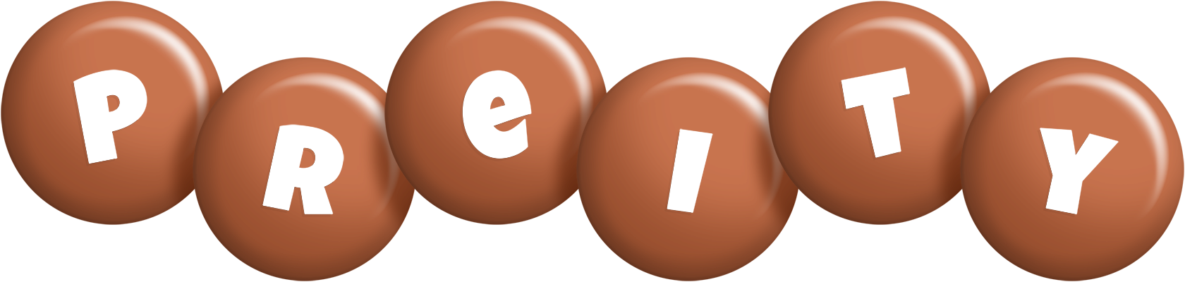Preity candy-brown logo