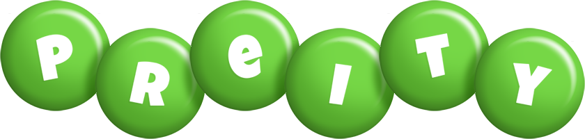 Preity candy-green logo