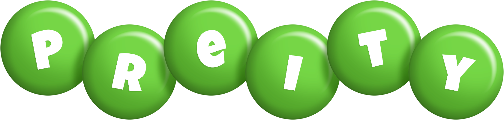 Preity candy-green logo