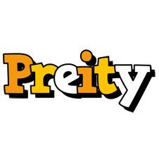 Preity cartoon logo