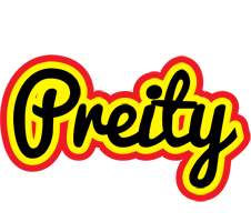 Preity flaming logo