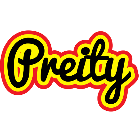 Preity flaming logo