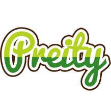 Preity golfing logo