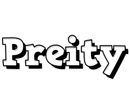 Preity snowing logo