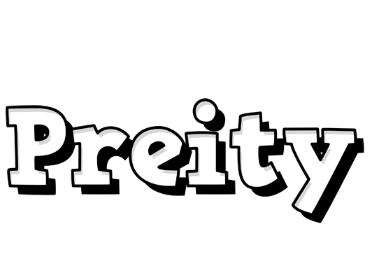 Preity snowing logo