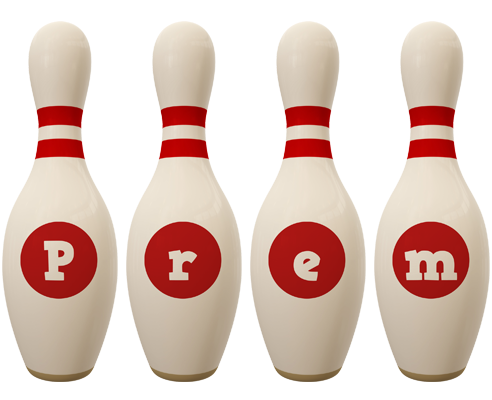 Prem bowling-pin logo