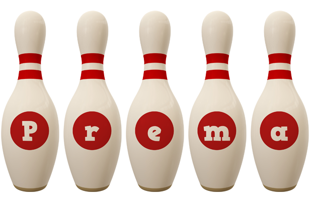 Prema bowling-pin logo