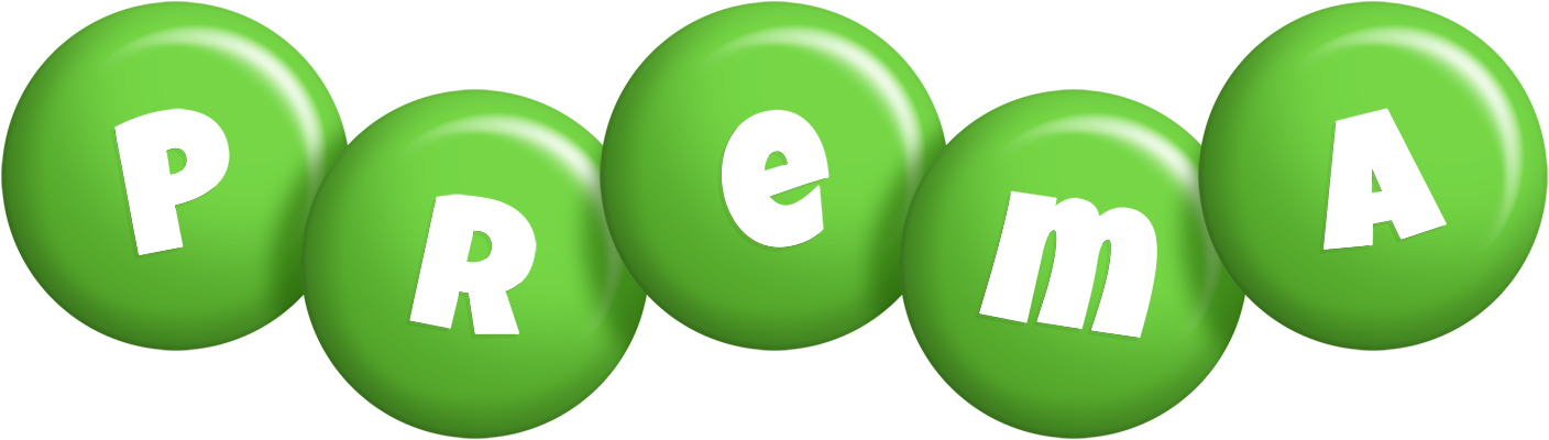 Prema candy-green logo